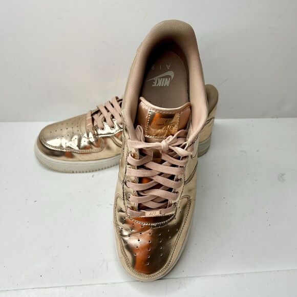 Nike Air Force 1 SP Metallic Rose Gold  Size 12.5 - Picture 7 of 9